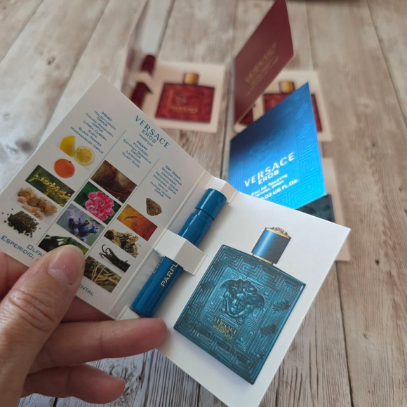 Men's Versace Eros & Eros Flame Cologne Sample Set - Picture 3 of 3